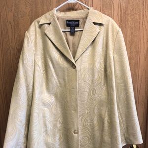 Gold long blazer jacket